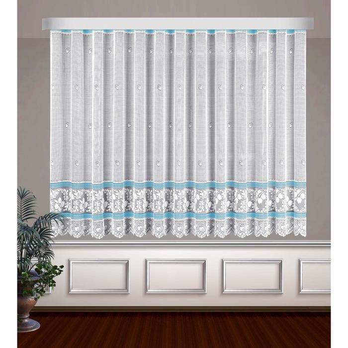 Гардина, размер 400 х 160 см, цвет белый/голубой
Гардина, размер 400 х 160 см, цвет белый/голубой