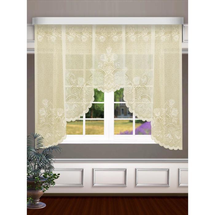 Гардина, размер 260 х 145 см, цвет крем
Гардина, размер 260 х 145 см, цвет крем