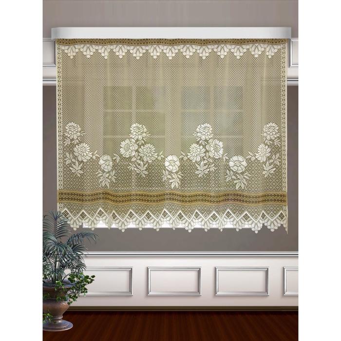 Гардина, размер 145 х 200 см, цвет крем/коричневый
Гардина, размер 145 х 200 см, цвет крем/коричневый