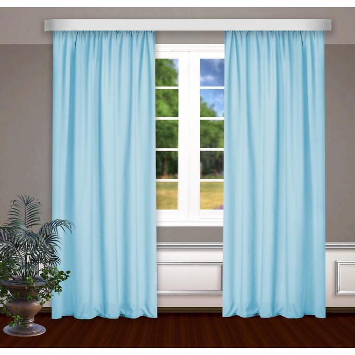 Шторы, размер, 145 х 270 см - 2 шт., цвет голубой
Шторы, размер, 145 х 270 см - 2 шт., цвет голубой