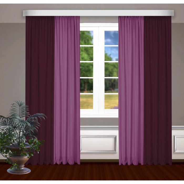 Шторы, размер, 145 х 270 см - 2 шт., цвет бордо/малиновый
Шторы, размер, 145 х 270 см - 2 шт., цвет бордо/малиновый