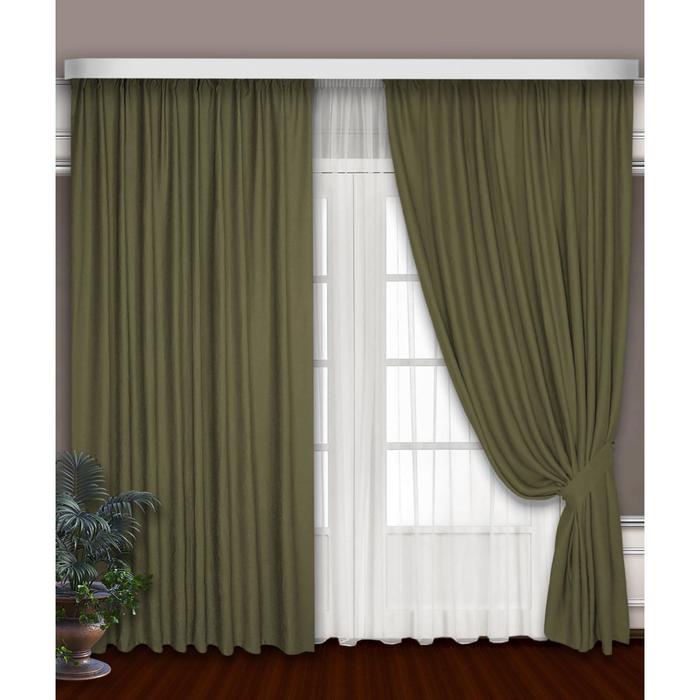 Шторы, размер 180х270 см, цвет болотный
Шторы, размер 180х270 см, цвет болотный