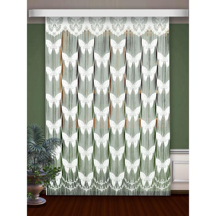 Гардина-лапша, размер 165х250 см, цвет белый
Гардина-лапша, размер 165х250 см, цвет белый