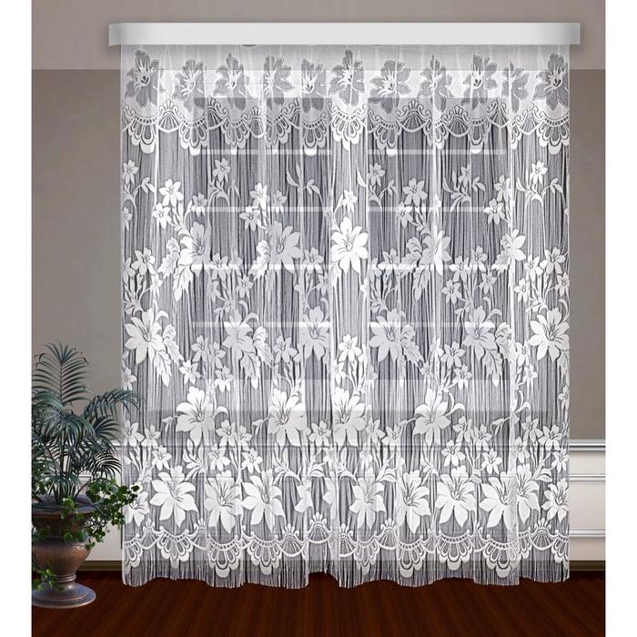 Гардина-лапша, размер 250х250 см, цвет белый
Гардина-лапша, размер 250х250 см, цвет белый