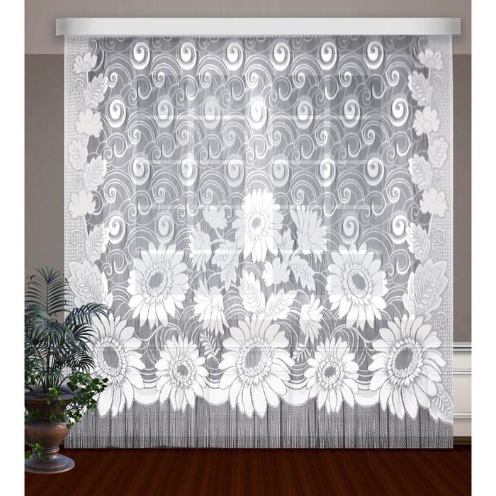 Гардина-лапша, размер 250х250 см, цвет белый
Гардина-лапша, размер 250х250 см, цвет белый