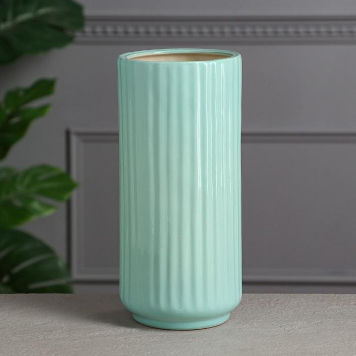 Ваза керамическая "Венза", настольная, тиффани, 26 см
Ваза керамическая "Венза", настольная, тиффани, 26 см