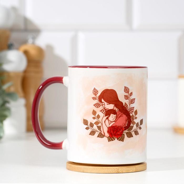 Кружка "Желая счастья, ясных дней...", ручка и ободок бордовый, с нанесением
Кружка "Желая счастья, ясных дней...", ручка и ободок бордовый, с нанесением