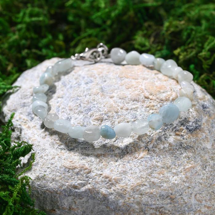 Браслет на струне галтовка обработанная "Аквамарин", размер 17-18
Браслет на струне галтовка обработанная "Аквамарин", размер 17-18