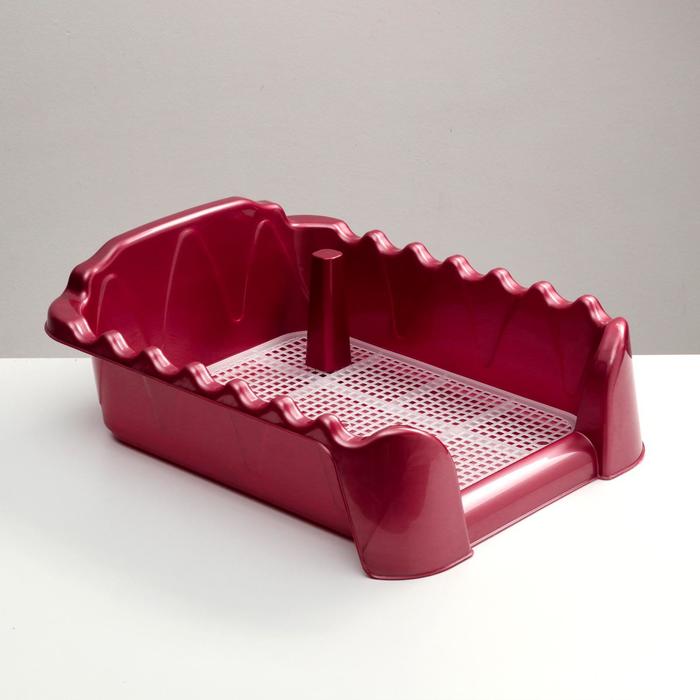 Туалет "Риф" со столбиком, для собак, 55 х 40 см, рубиновый перламутр
Туалет "Риф" со столбиком, для собак, 55 х 40 см, рубиновый перламутр