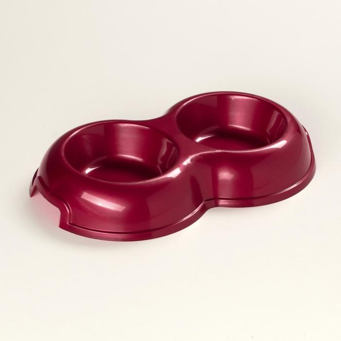 Миска двойная, рубиновый перламутр, 0,2 л
Миска двойная, рубиновый перламутр, 0,2 л