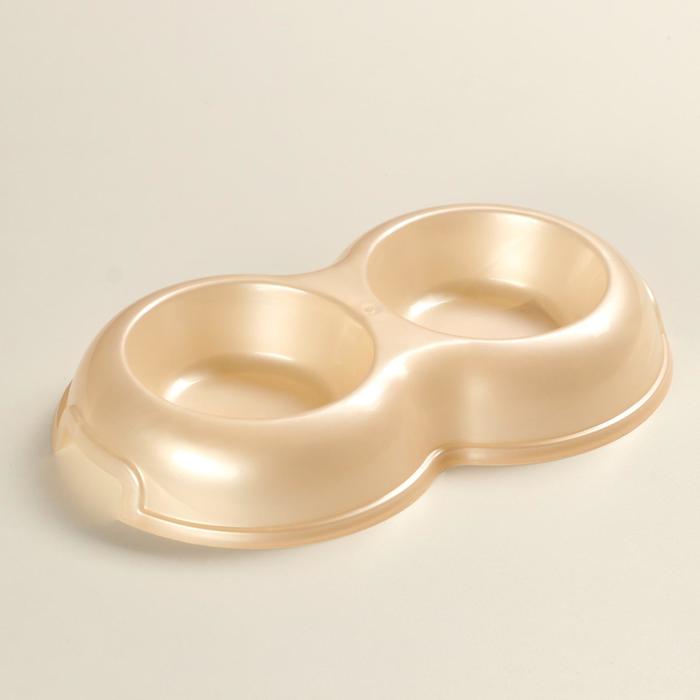 Миска двойная, бежевый перламутр, 0,2 л
Миска двойная, бежевый перламутр, 0,2 л