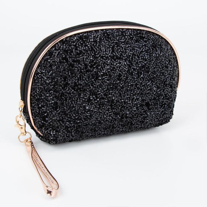 Косметичка на молнии, с ручкой, цвет чёрный
Косметичка на молнии, с ручкой, цвет чёрный
