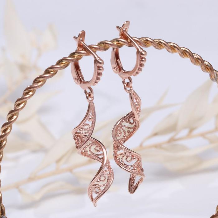 Серьги "Спираль" 
Серьги "Спираль"