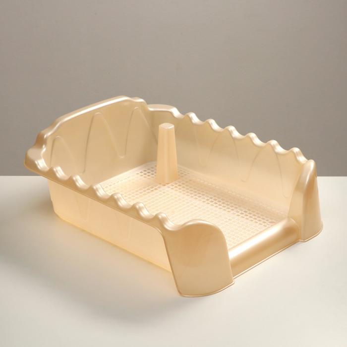 Туалет "Риф" со столбиком, для собак, 55 х 40 см, бежевый перламутр
Туалет "Риф" со столбиком, для собак, 55 х 40 см, бежевый перламутр