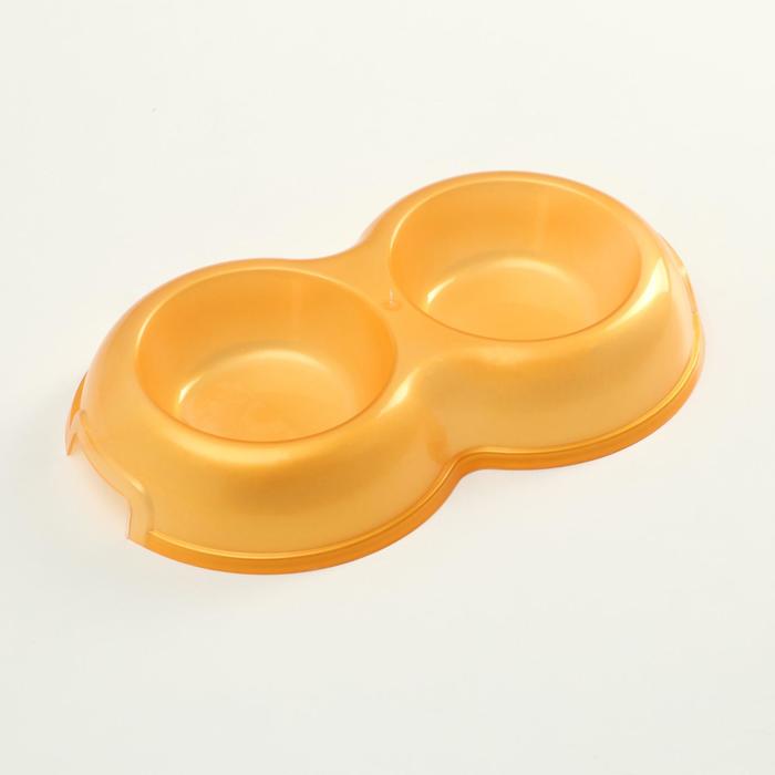 Миска двойная, золотой перламутр, 0,2 л
Миска двойная, золотой перламутр, 0,2 л