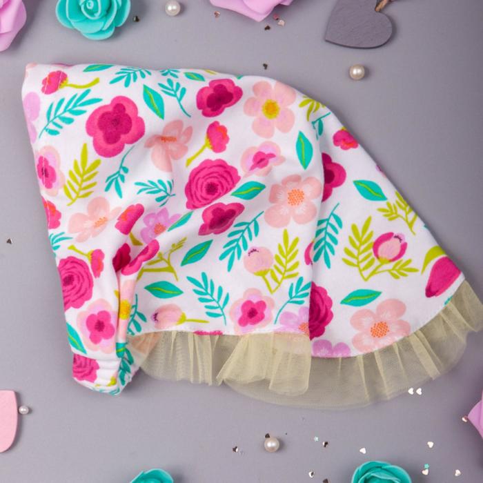 Косынка для девочки, цвет молочный, размер 44-47 см (9-18 мес.)
Косынка для девочки, цвет молочный, размер 44-47 см (9-18 мес.)