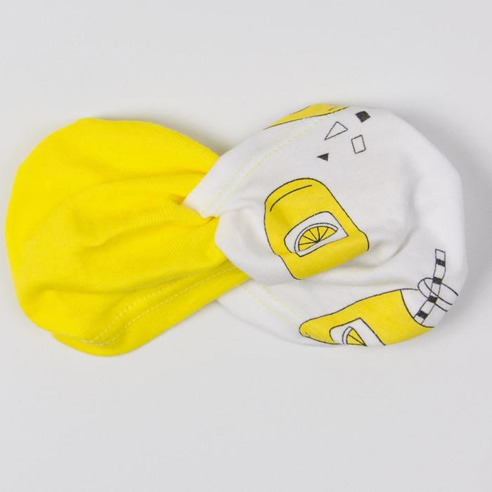 фото Повязка для девочки, цвет жёлтый/лимоны, размер 56-58 см (10-14 лет) русбубон