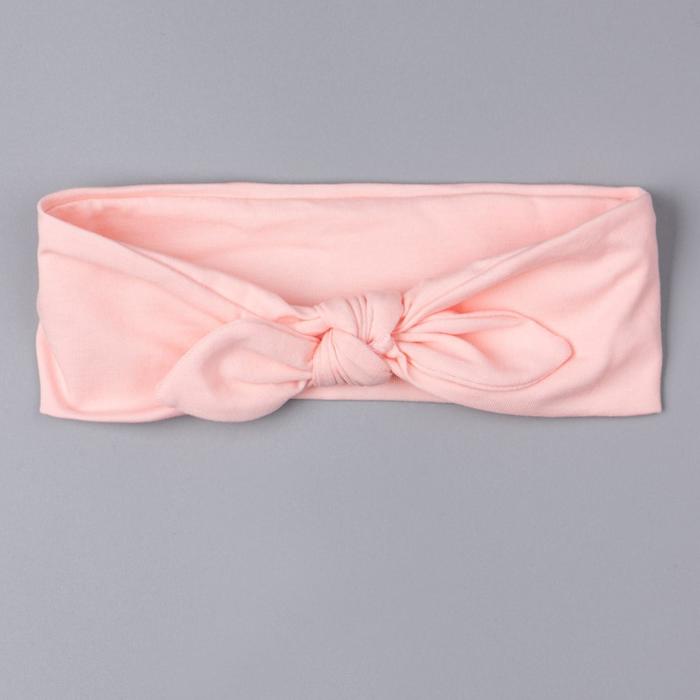 фото Повязка-солоха для девочки, цвет светло-розовый, размер 50-53 см (3-6 лет) русбубон