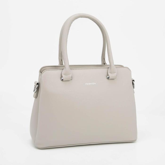 Сумка-тоут, отдел на молнии, наружный карман, длинный ремень, цвет серый
Сумка-тоут, отдел на молнии, наружный карман, длинный ремень, цвет серый