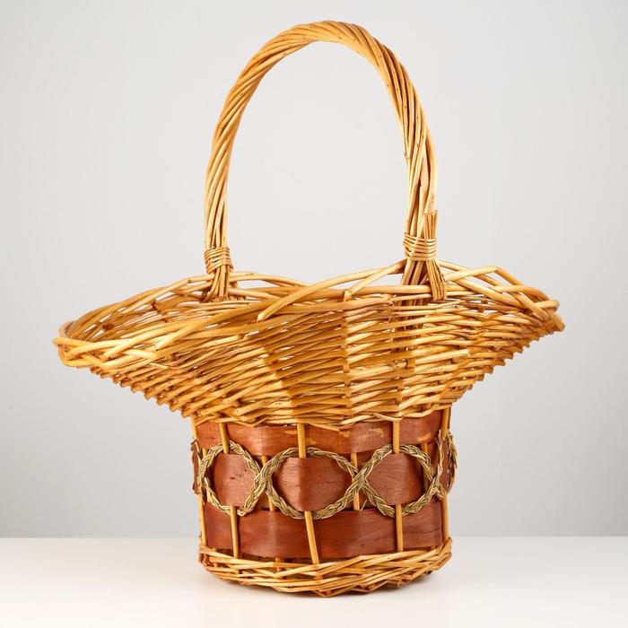 фото Корзина плетеная,58х44х29х21х60 см, лоза