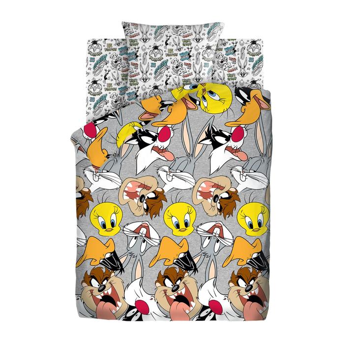 Постельное бельё 1.5 Looney Tunes «Луни Тюнс», размер 143х215 см, 150х214 см, 70х70 см 1 шт, поплин, 100% хлопок
Постельное бельё 1.5 Looney Tunes «Луни Тюнс», размер 143х215 см, 150х214 см, 70х70 см 1 шт, поплин, 100% хлопок
