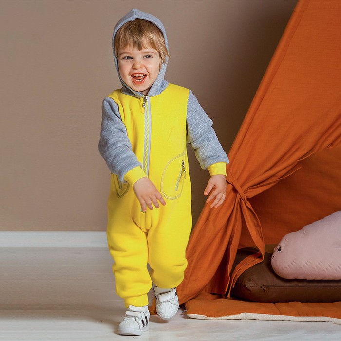 Комбинезон с капюшоном, цвет жёлтый, рост 86 см
Комбинезон с капюшоном, цвет жёлтый, рост 86 см