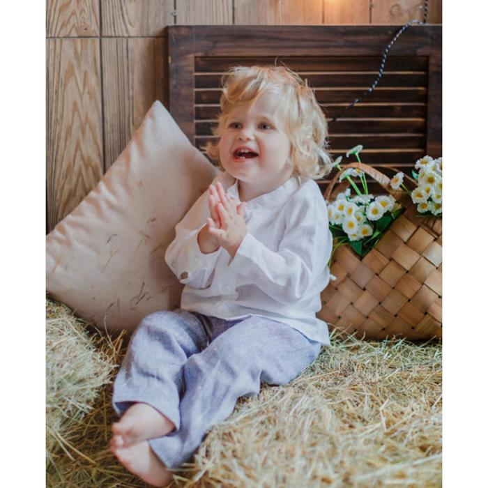 Рубашка с длинным рукавом «Лён», рост 86 см
Рубашка с длинным рукавом «Лён», рост 86 см