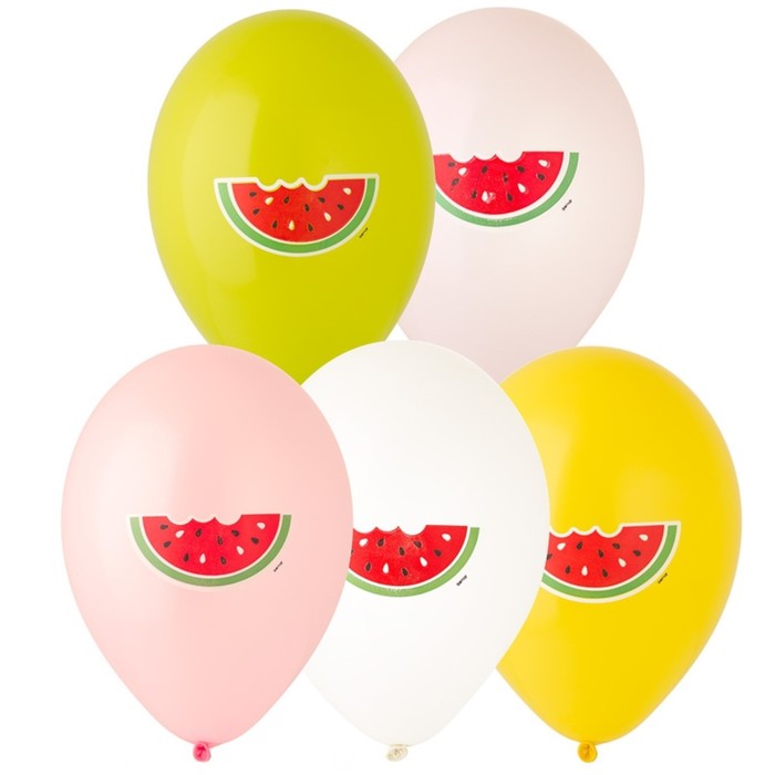 Шар латексный 14" «Арбуз», набор 5 шт.
Шар латексный 14" «Арбуз», набор 5 шт.