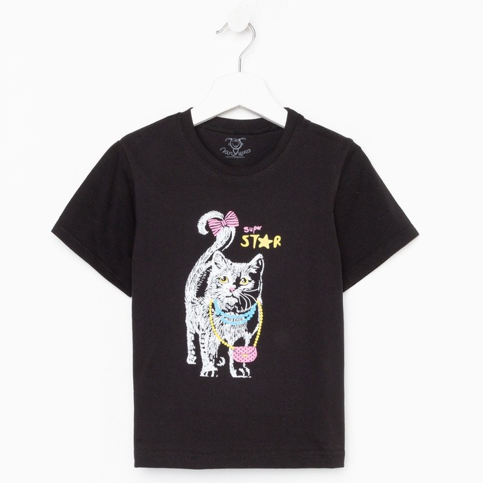 Футболка для девочек Super star cat, рост 110 см
Футболка для девочек Super star cat, рост 110 см