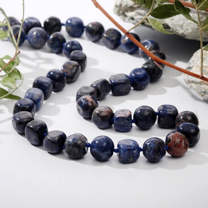 Бусы галтовка через узел "Лазурит", 50см
Бусы галтовка через узел "Лазурит", 50см