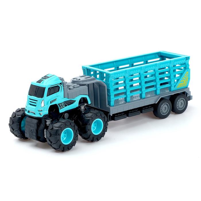 Грузовик металлический «Трейлер», инерция, с элементами из пластика, МИКС