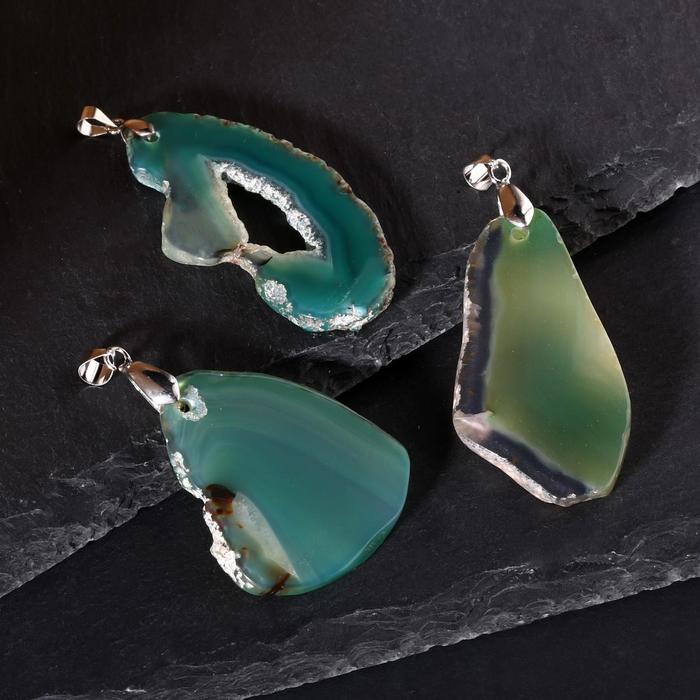 Подвеска галтовка плоская "Агат зелёный", форма МИКС
Подвеска галтовка плоская "Агат зелёный", форма МИКС