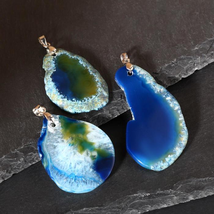 Подвеска галтовка плоская "Агат синий", форма МИКС
Подвеска галтовка плоская "Агат синий", форма МИКС