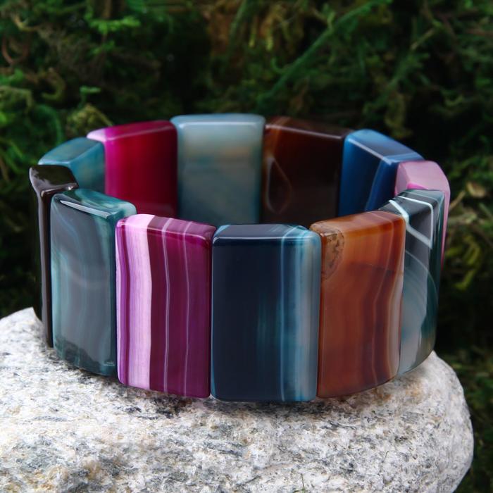 Браслет прямоугольник 3*1см "Агат разноцветный"
Браслет прямоугольник 3*1см "Агат разноцветный"