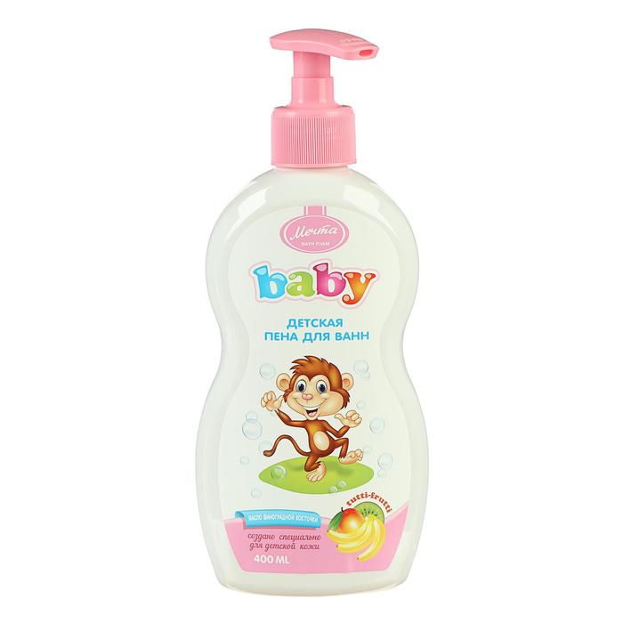 Пена для купания без слёз «Мечта Baby. Тутти -Фрутти», 400 мл
Пена для купания без слёз «Мечта Baby. Тутти -Фрутти», 400 мл