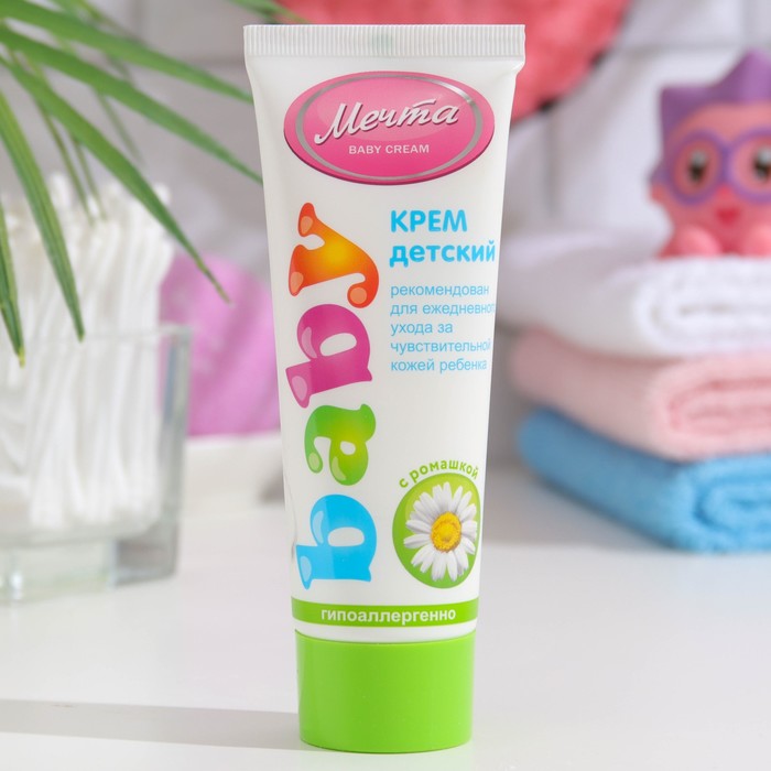 Детский крем «Мечта Baby» с ромашкой, 75 мл
Детский крем «Мечта Baby» с ромашкой, 75 мл