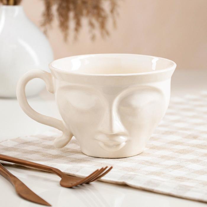 Кружка "Лицо", белая, керамика, 0.4 л, 1 сорт
Кружка "Лицо", белая, керамика, 0.4 л, 1 сорт