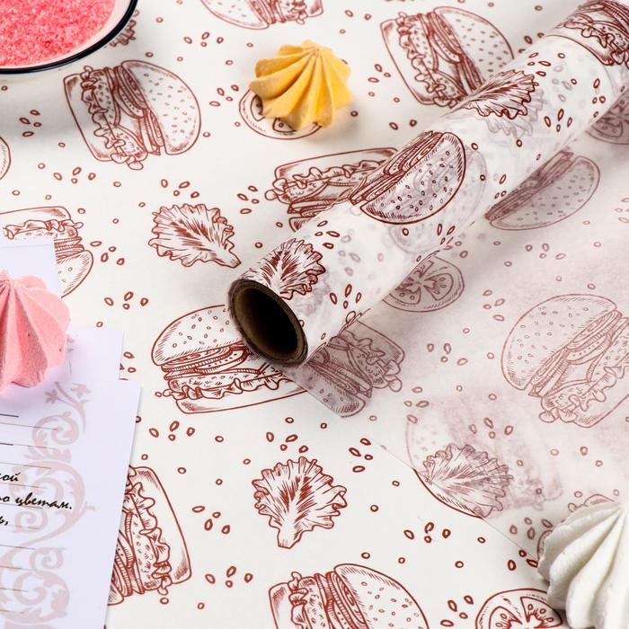 Бумага силиконизированная «Бургер», коричневый, для выпечки, 0,38 х 5 м
Бумага силиконизированная «Бургер», коричневый, для выпечки, 0,38 х 5 м