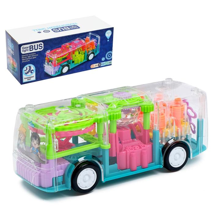 Автобус «Шестерёнки», световые и звуковые эффекты, работает от батареек, МИКС
Автобус «Шестерёнки», световые и звуковые эффекты, работает от батареек, МИКС