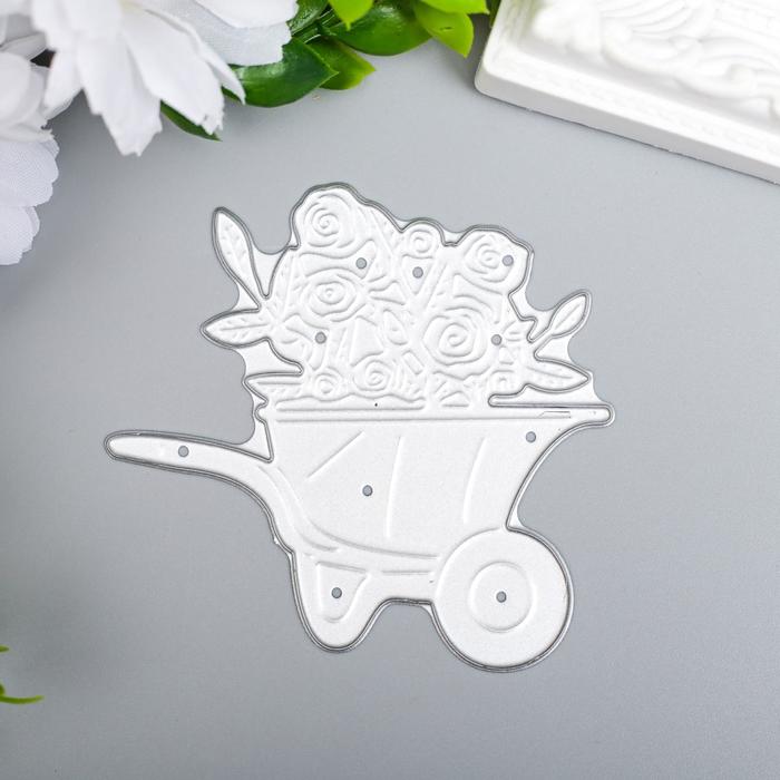 Нож для вырубки сталь "Тележка с цветами" 7х6,5 см
Нож для вырубки сталь "Тележка с цветами" 7х6,5 см