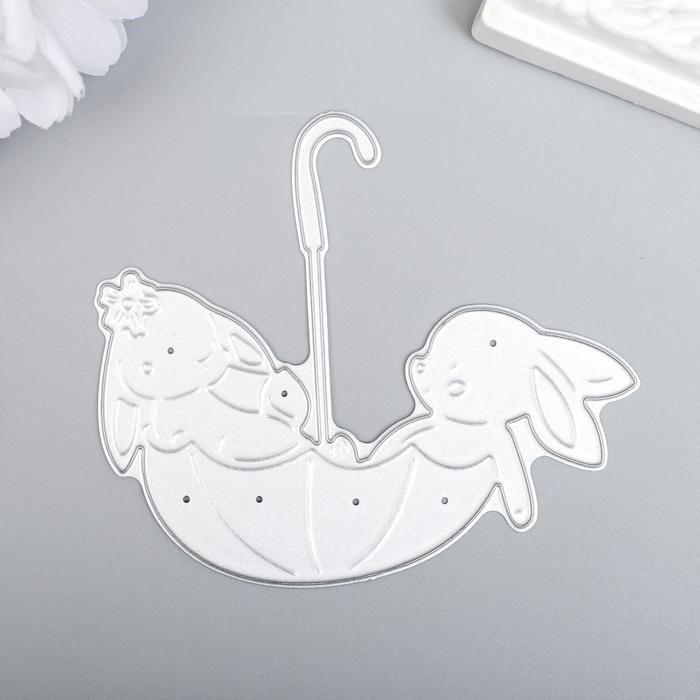 Нож для вырубки сталь "Зайки в зонтике" 8,5х7,4 см
Нож для вырубки сталь "Зайки в зонтике" 8,5х7,4 см