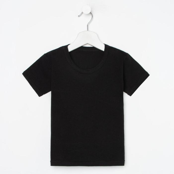 Футболка детская, цвет чёрный, рост 92 см 
Футболка детская, цвет чёрный, рост 92 см