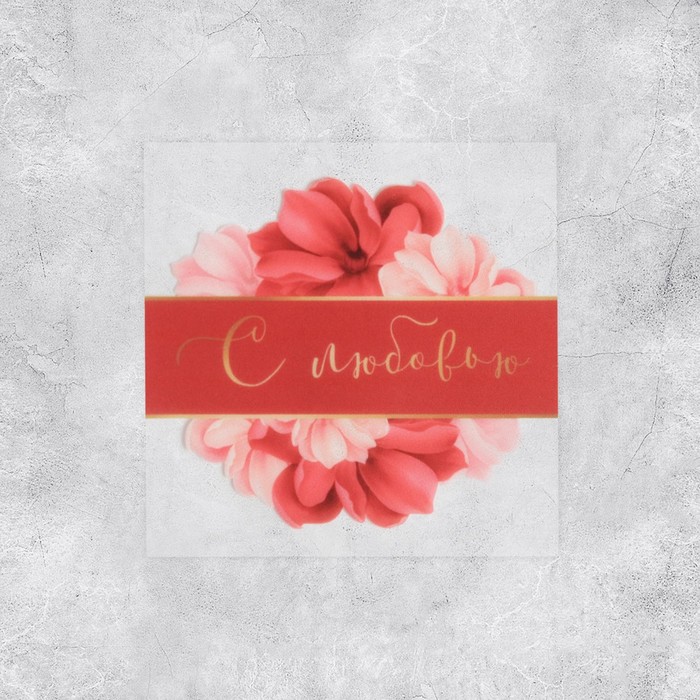 Набор виниловых наклеек «С любовью», 5 шт, 5 × 5 см
Набор виниловых наклеек «С любовью», 5 шт, 5 × 5 см