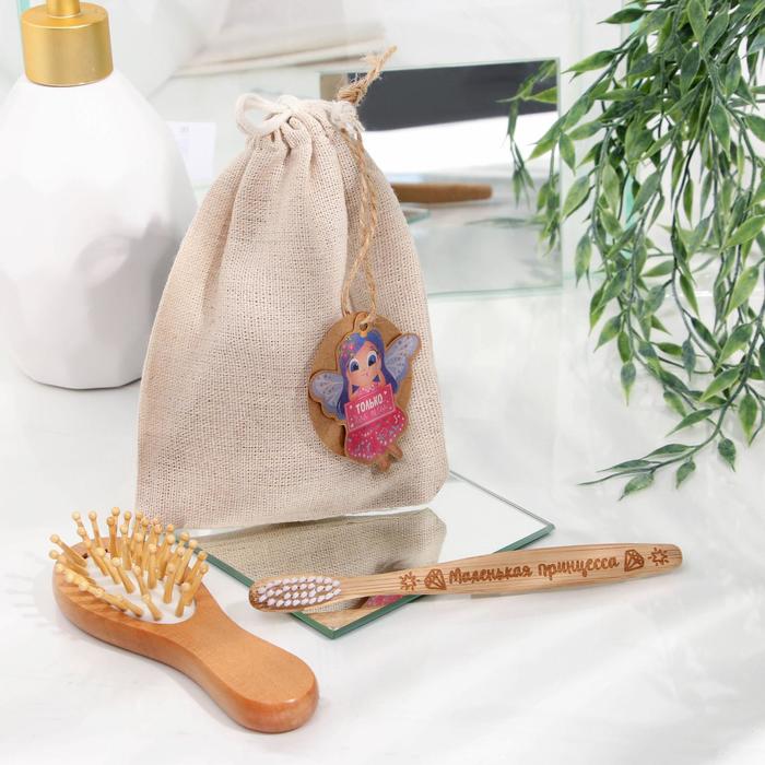 Набор «Принцесса»: детская бамбуковая зубная щетка, расческа
Набор «Принцесса»: детская бамбуковая зубная щетка, расческа