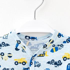 Комбинезон детский, цвет голубой/машинки, рост 74 см 
Комбинезон детский, цвет голубой/машинки, рост 74 см