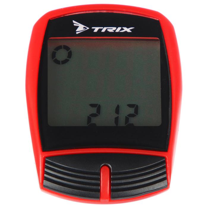 Велокомпьютер проводной, 16 функций, TRIX, цвет красный
Велокомпьютер проводной, 16 функций, TRIX, цвет красный