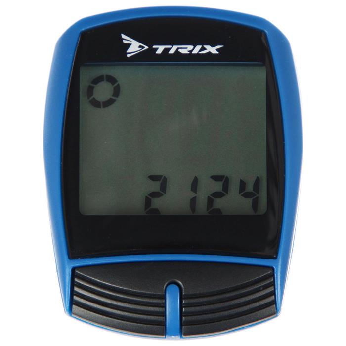 Велокомпьютер проводной TRIX, 16 функций, цвет синий
Велокомпьютер проводной TRIX, 16 функций, цвет синий