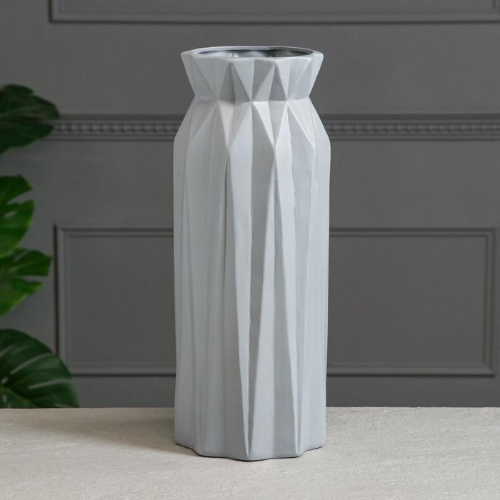 Ваза керамическая "Геометрия", напольная, серая, матовая, 41.5 см,
Ваза керамическая "Геометрия", напольная, серая, матовая, 41.5 см,