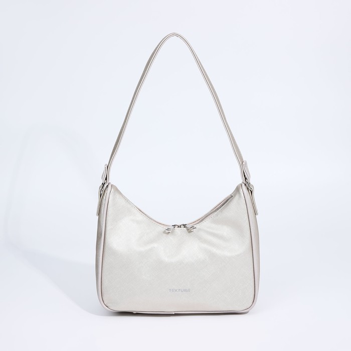 Сумка-багет, отдел на молнии, наружный карман, цвет бежевый
Сумка-багет, отдел на молнии, наружный карман, цвет бежевый