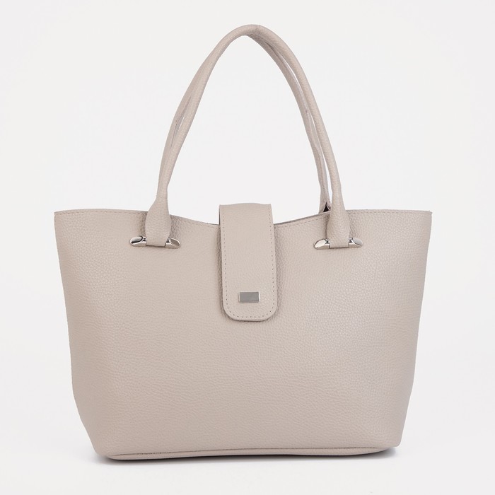 Сумка-тоут, отдел на молнии, наружный карман, цвет бежевый
Сумка-тоут, отдел на молнии, наружный карман, цвет бежевый